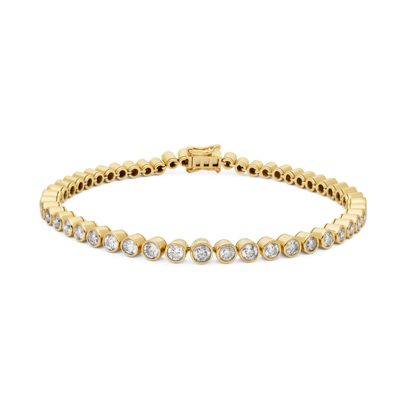 Devi 14K Gold Tennis Bracelet