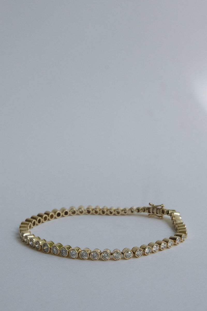 Devi 14K Gold Tennis Bracelet