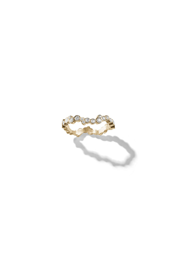 Elysia Dew 14K Guld Ring m. Diamanter