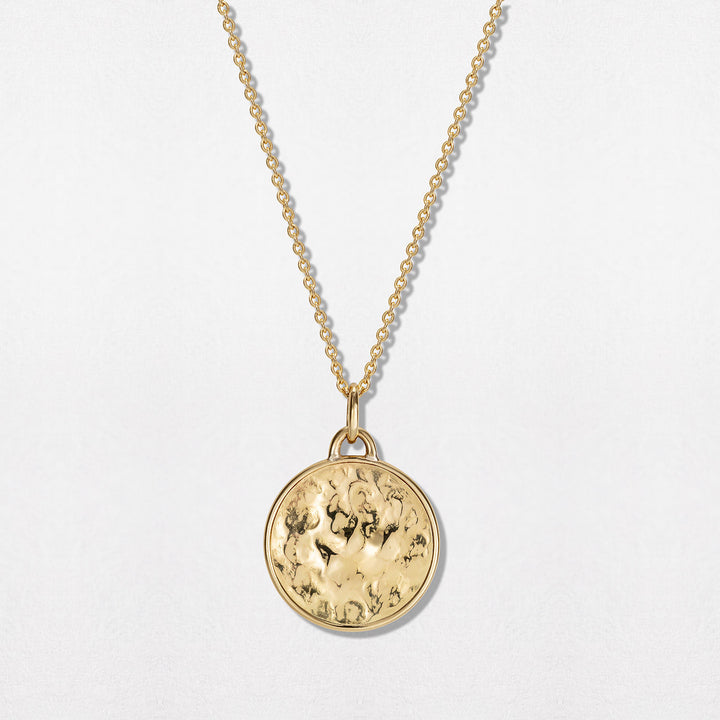 Sun Disc 18K Gold Necklace