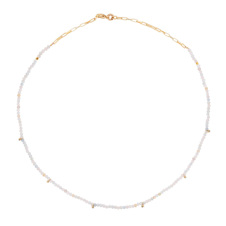 Multi Gold Plated Necklace w. Beryl