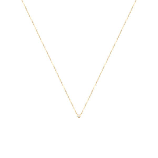 Alexa Fine Jewelry | Dot 18K Guld Halskæde m. Diamant