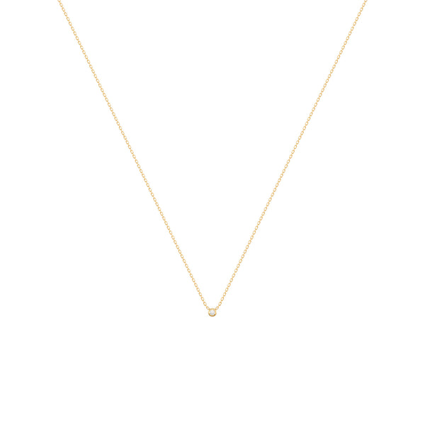 Alexa Fine Jewelry | Dot 18K Gold Necklace w. Diamond