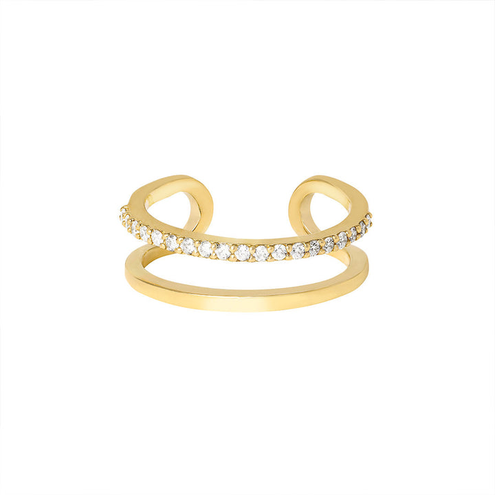 Double Trouble Ring aus 18K Gold mit Diamanten