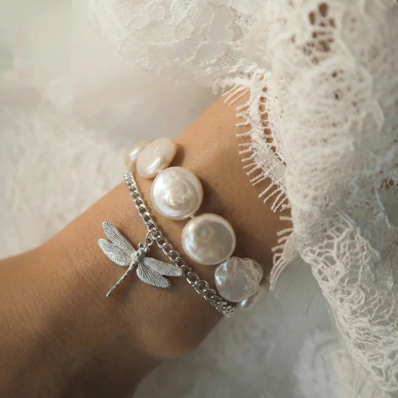 Dragonfly Silver Bracelet