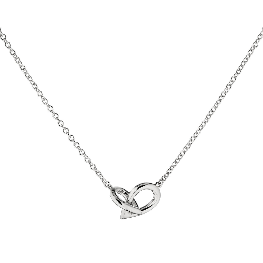 Drop Link Mini 18k Whitegold Necklace