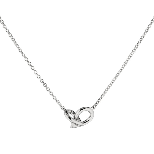 Drop Link Mini 18k Whitegold Necklace