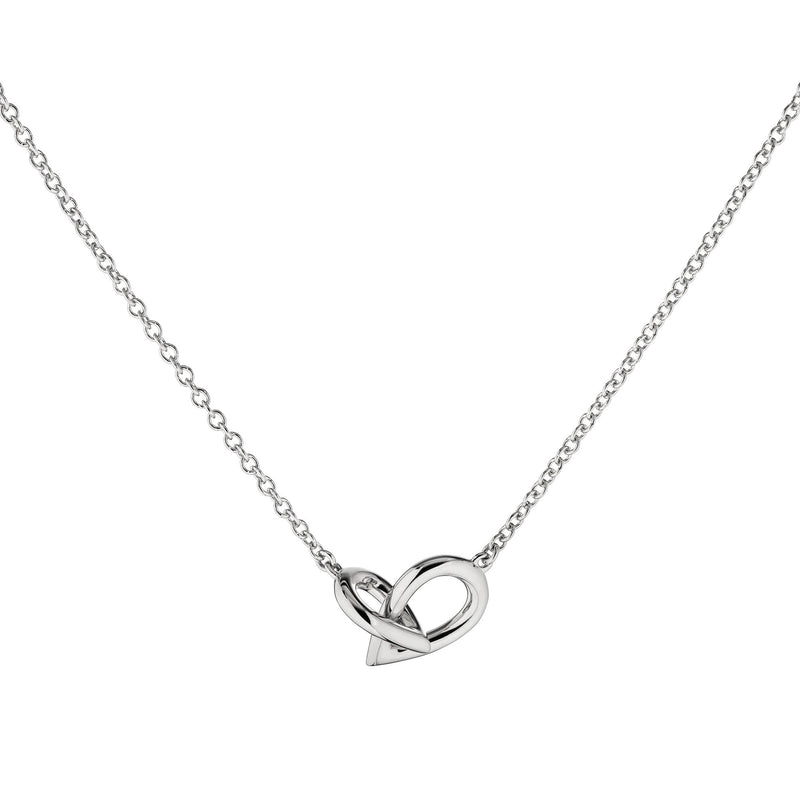 Drop Link Mini 18k Whitegold Necklace