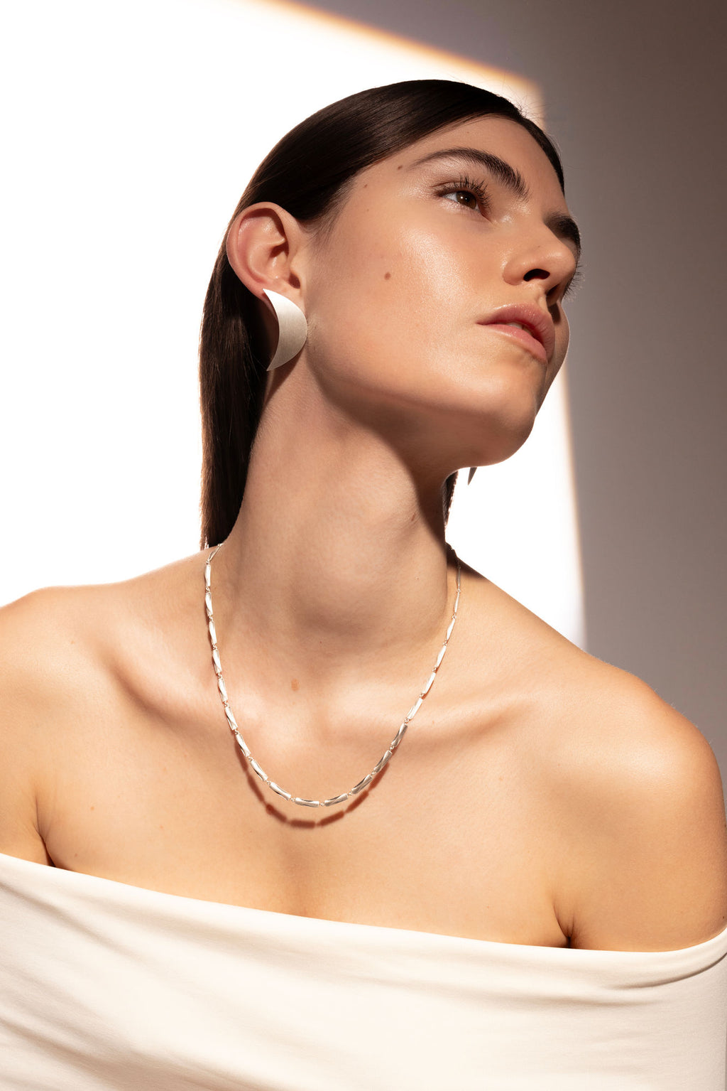 Vega Relief Silver Necklace