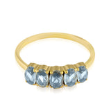 Dumom Baby 5 18K Gold Ring w. Sapphires
