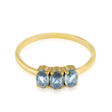 Dumom Baby 3 18K Gold Ring w. Sapphires