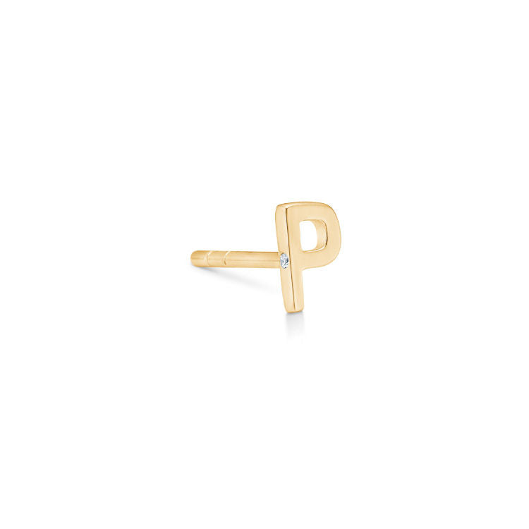 My P 18K Gold Ohrstecker m. Diamant