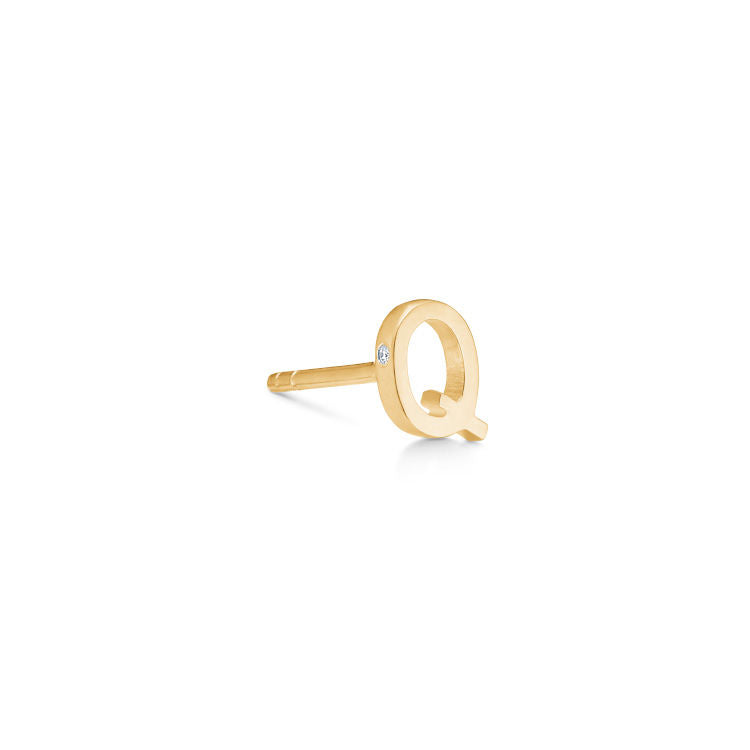 My Q 18K Gold Stud w. Diamond