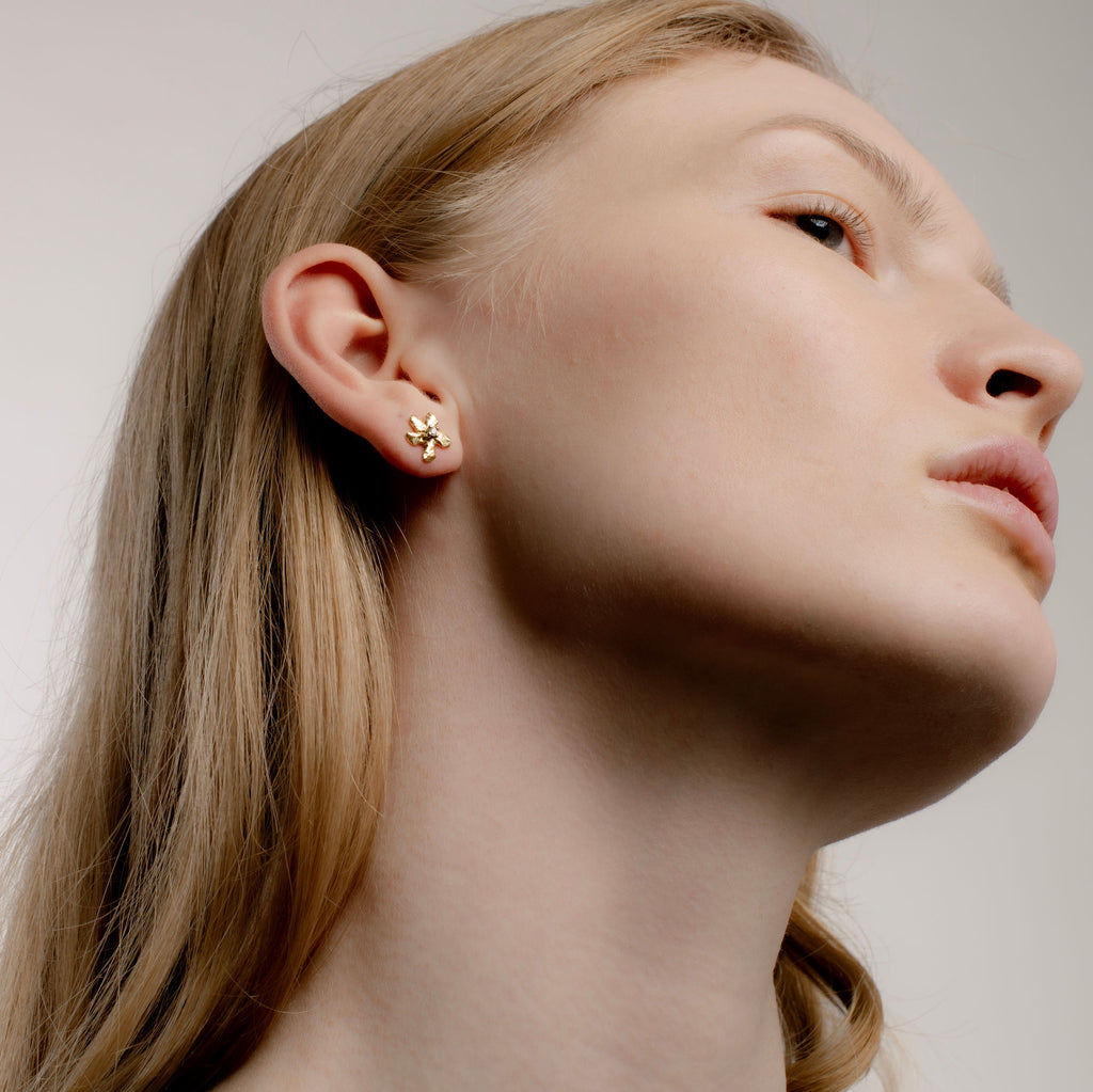 Ringo Flower 18k Guld & Hvidguld Ørestikker