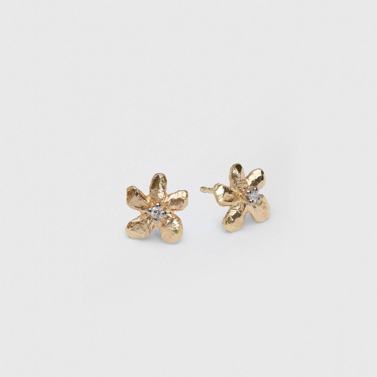 Ringo Flower 18k Guld & Hvidguld Ørestikker