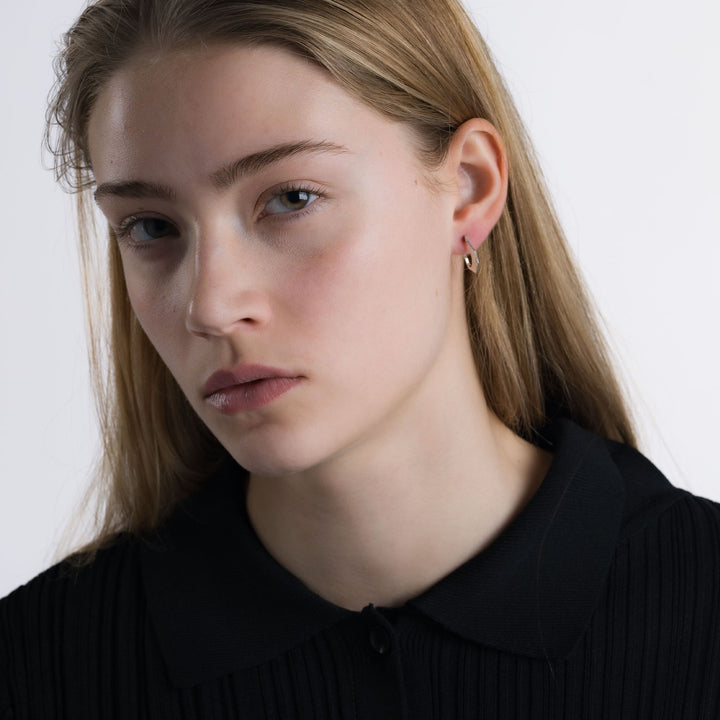 Grim Creol 18K Gold & Silver Hoops