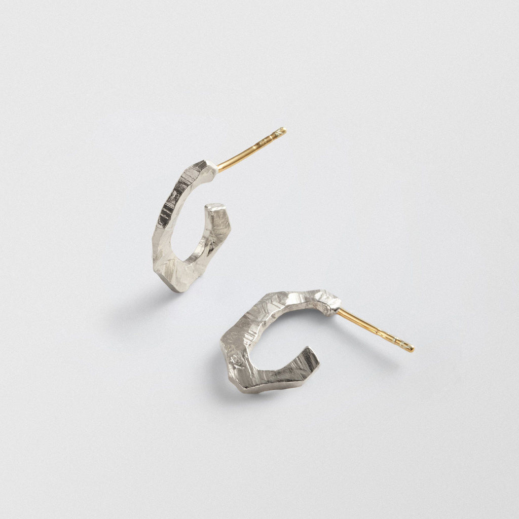 Grim Creol 18K Gold & Silver Hoops