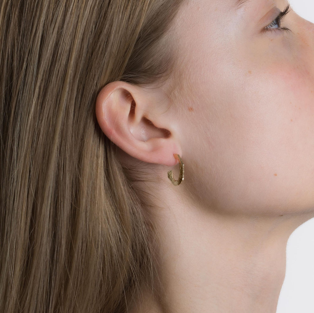 Grim Creol 18K Gold Hoops