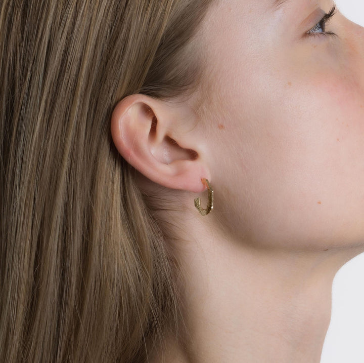 Grim Creol 18K Gold Hoops