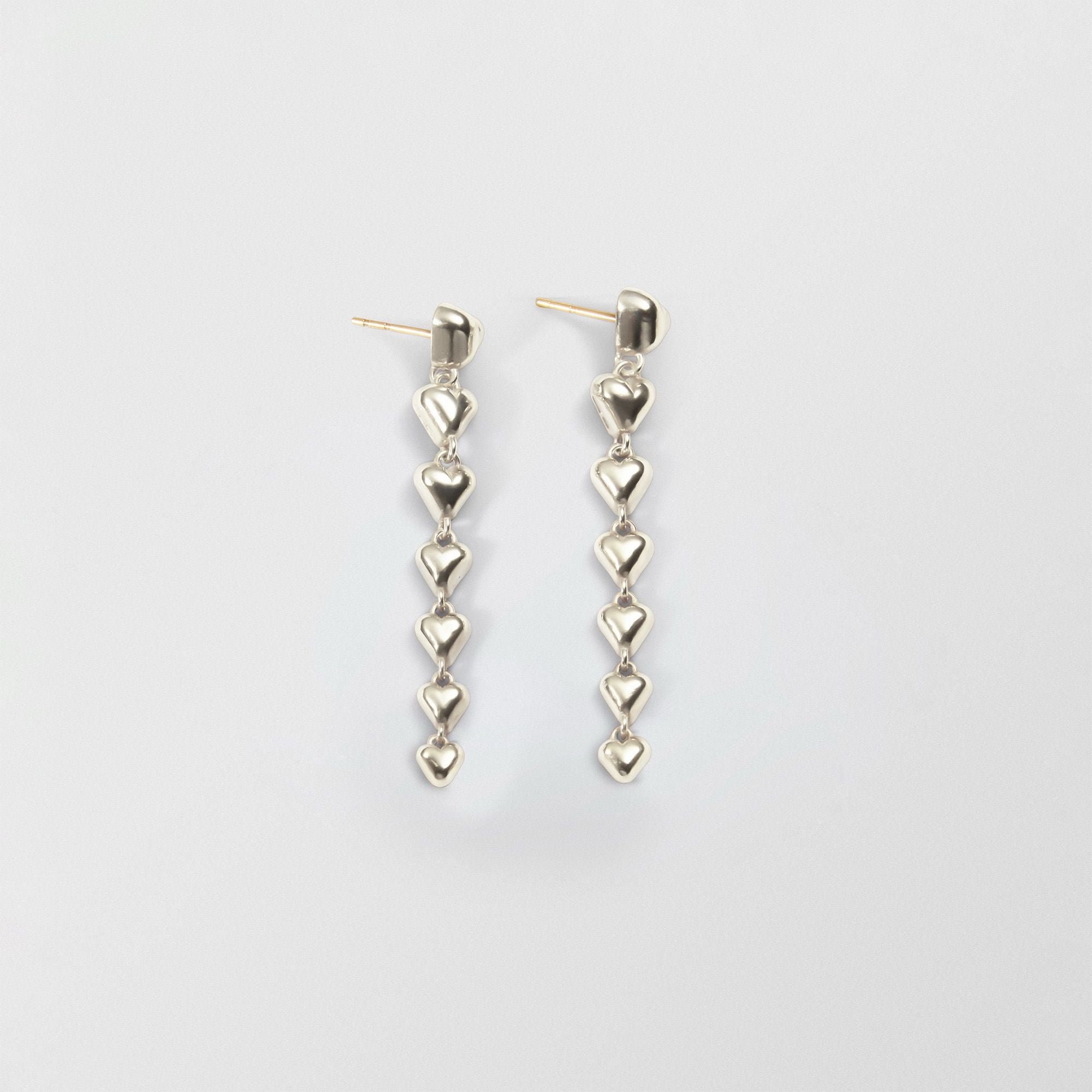 Nubo Heart Silver Earrings