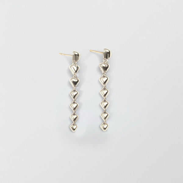 Nubo Heart Silver Earrings