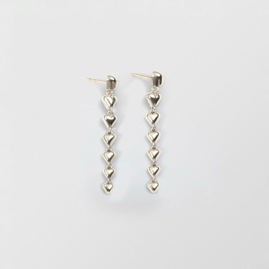 Nubo Heart Silver Earrings