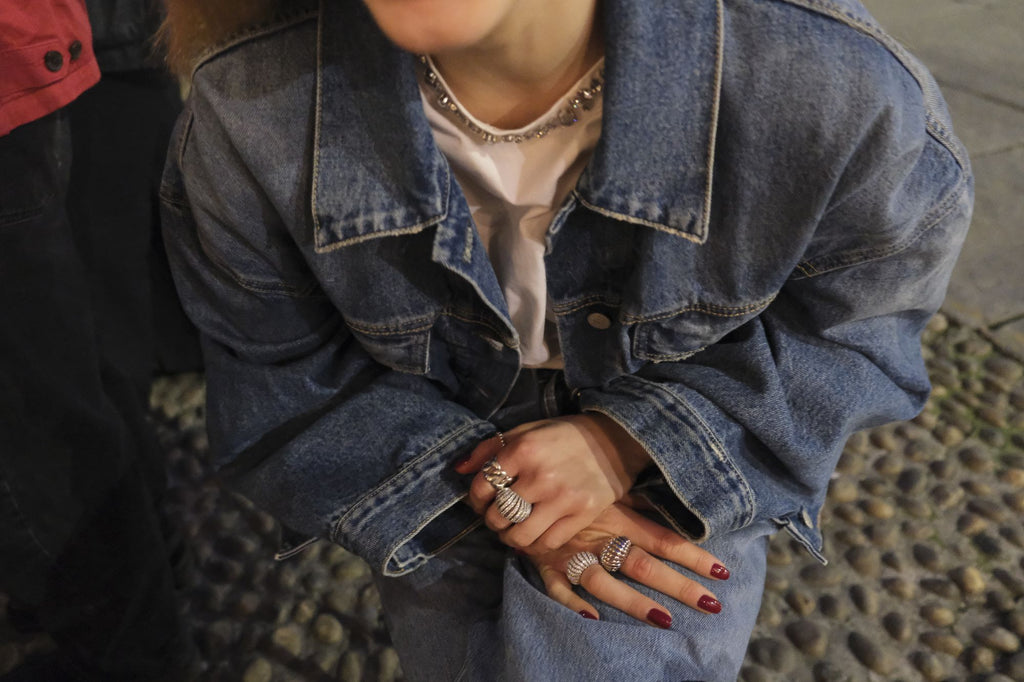 Rippenlücke Silberring