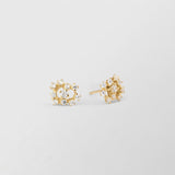 Frosty 18K Guld Ørestikker m. Diamanter