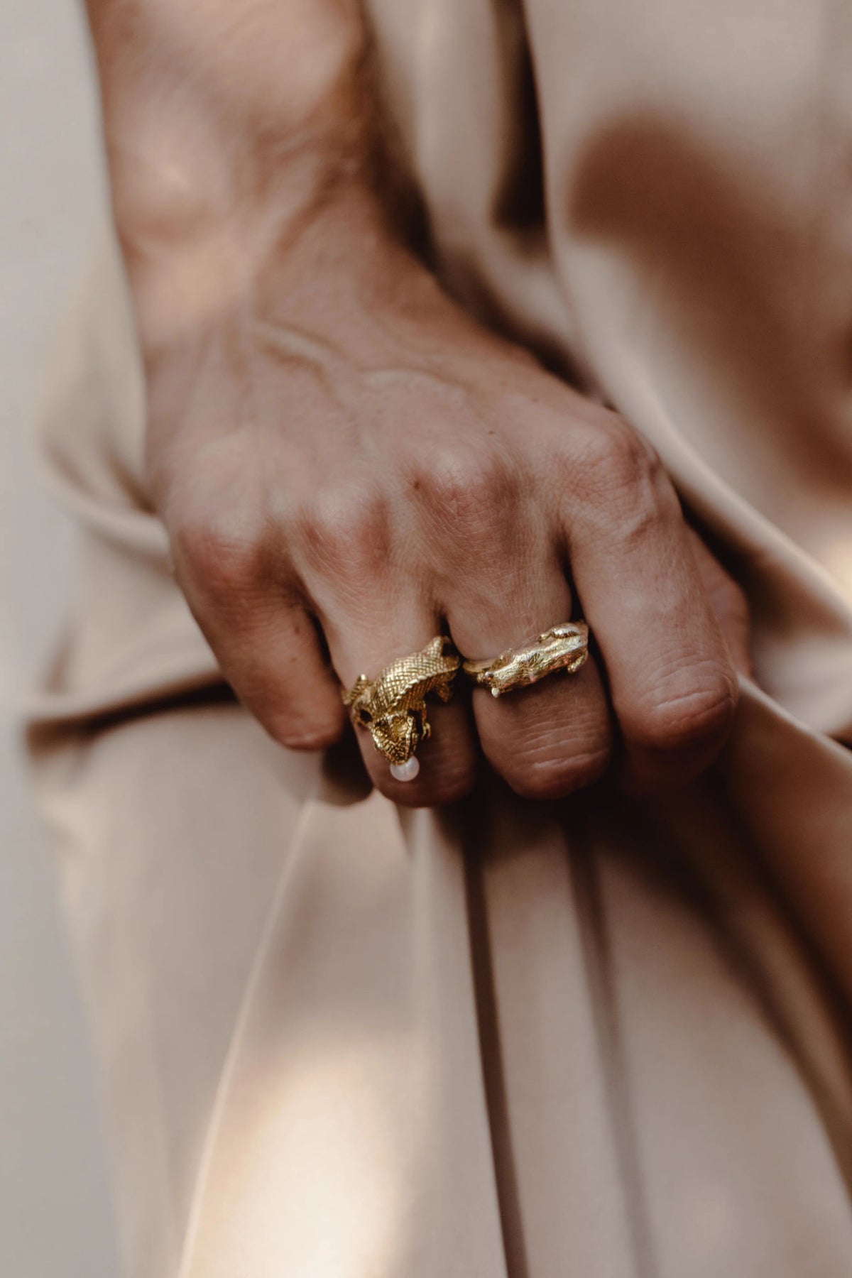 Lioness Gold Plated Ring