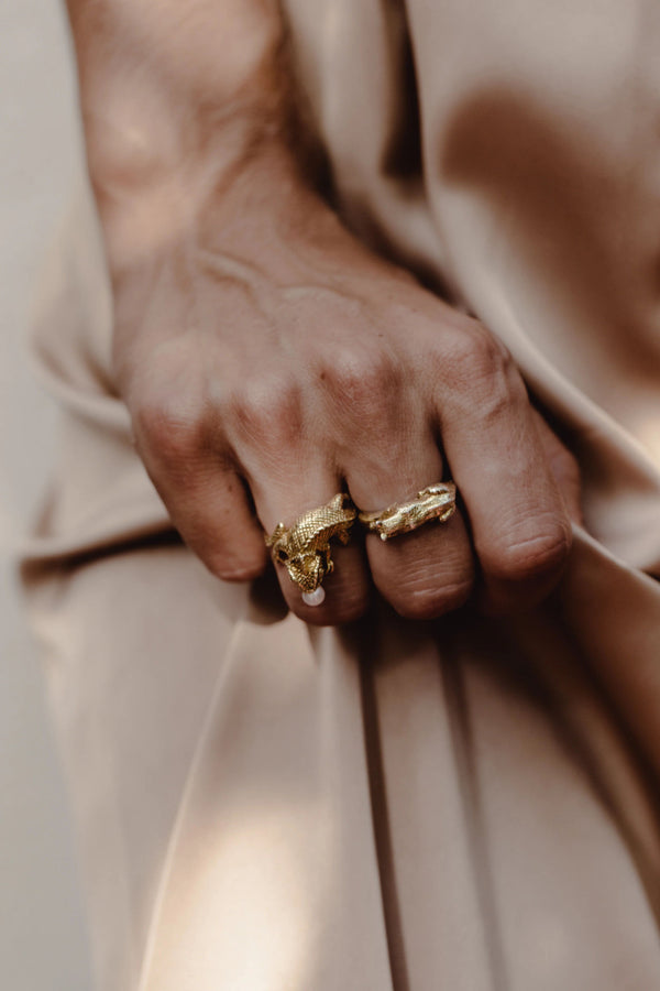 Lioness Gold Plated Ring