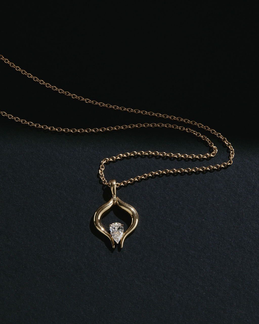 Eboris Twin 18K Guld Halskæde m. Diamanter