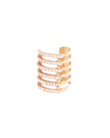 Circles 18K Gold, Whitegold or Rosegold Ear Cuff w. Diamonds