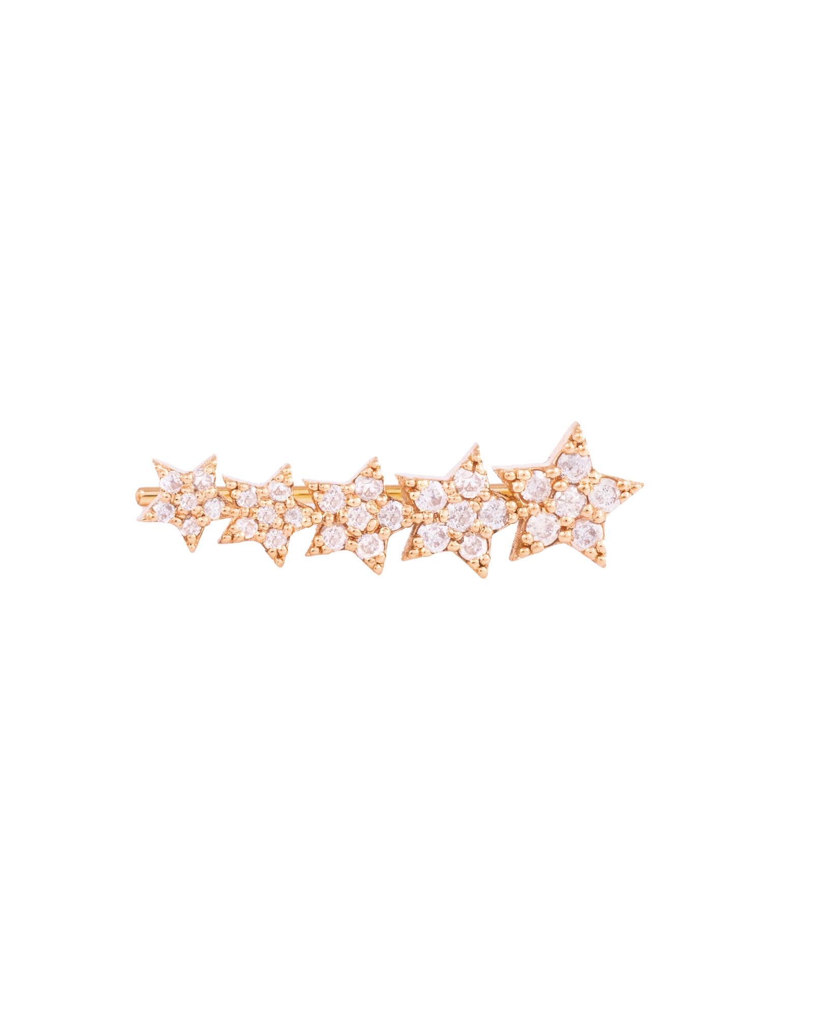 Shooting Stars 18K Gold, Whitegold or Rosegold Earring w. Diamonds