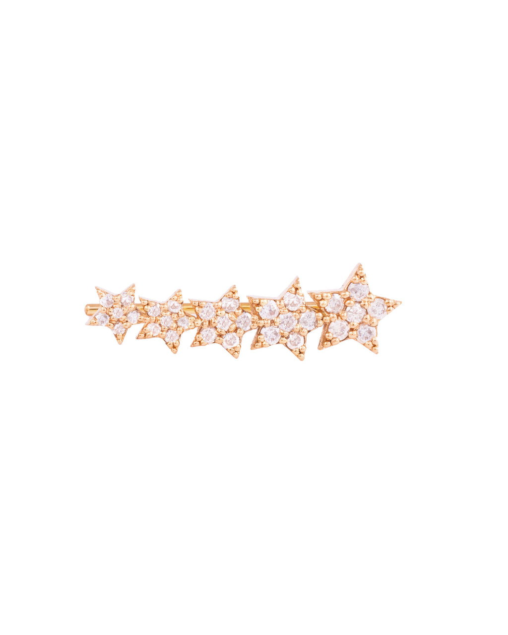 Shooting Stars 18K Gold, Whitegold oder Rosengold Ohrring w. Diamanten
