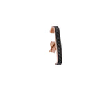 Linear 18K Gold, Whitegold or Rosegold Earring w. Black Diamonds