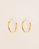 18K Simple Gold Hoops