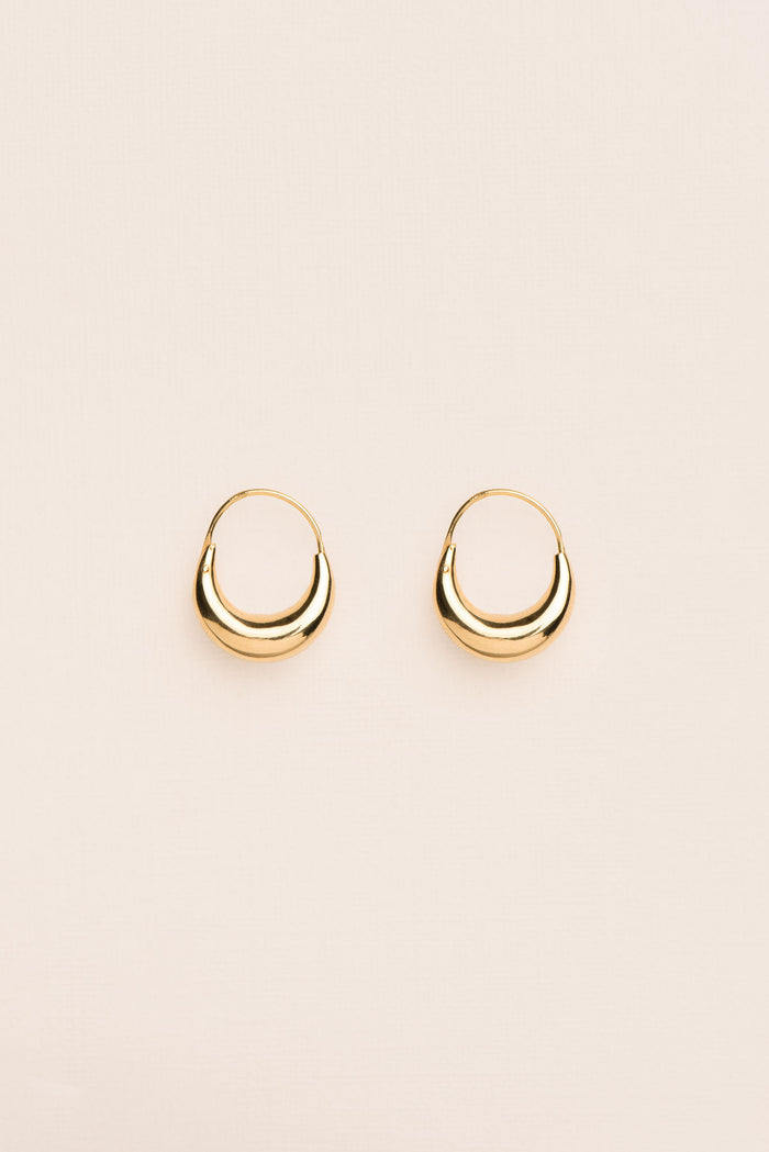 Medium 18K Gold Hoops