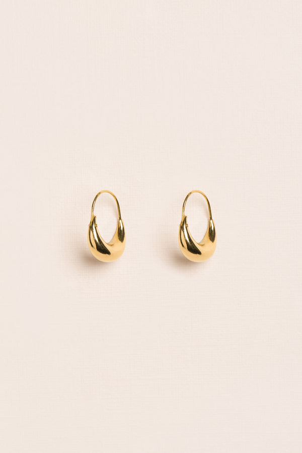 Medium 18K Guld Hoops