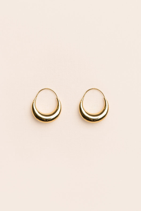 Large 18K Guld Hoops