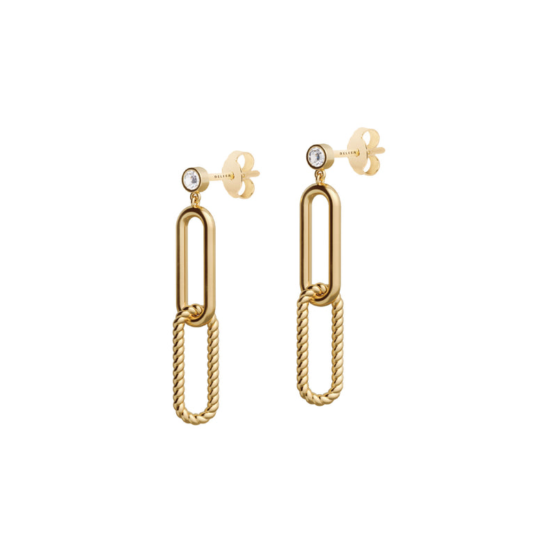 Elements N°4 18K Guld Ørering m. Diamant