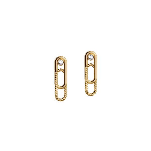 Elements N°2 18K Gold Earring w. Diamond