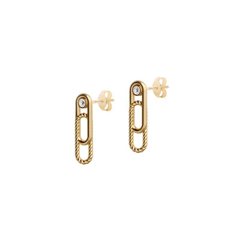 Elements N°2 18K Guld Ørering m. Diamant
