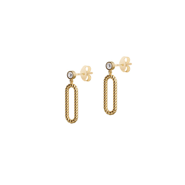 Elements N°3 18K Gold Earring w. Diamond
