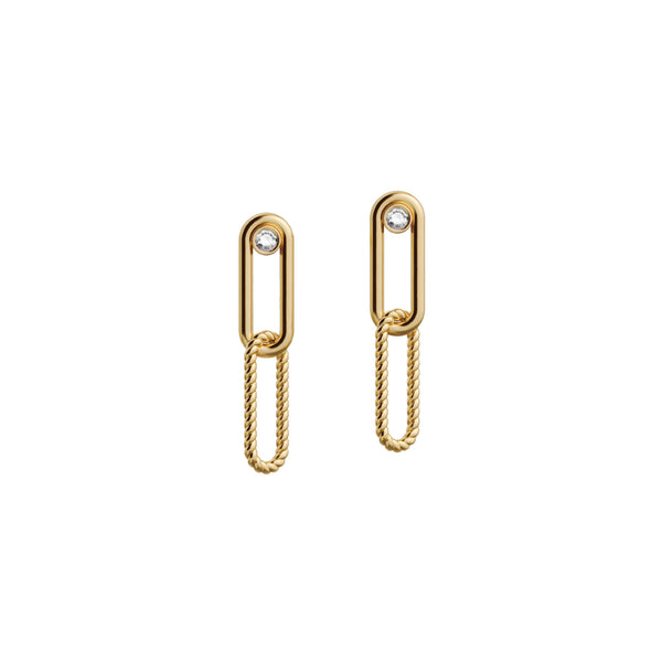 Elements N°5 18K Gold Earring w. Diamond