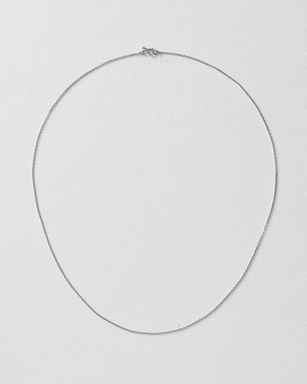 Diamant Cut 18k Hvidguld 38cm Halskæde