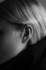 Ephyra Pavé Hjerte Labret 14k Hvidguld Ørepiercing m. Diamanter