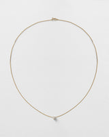 Erosia Heart Charm 18k Gold Necklace w. Diamonds