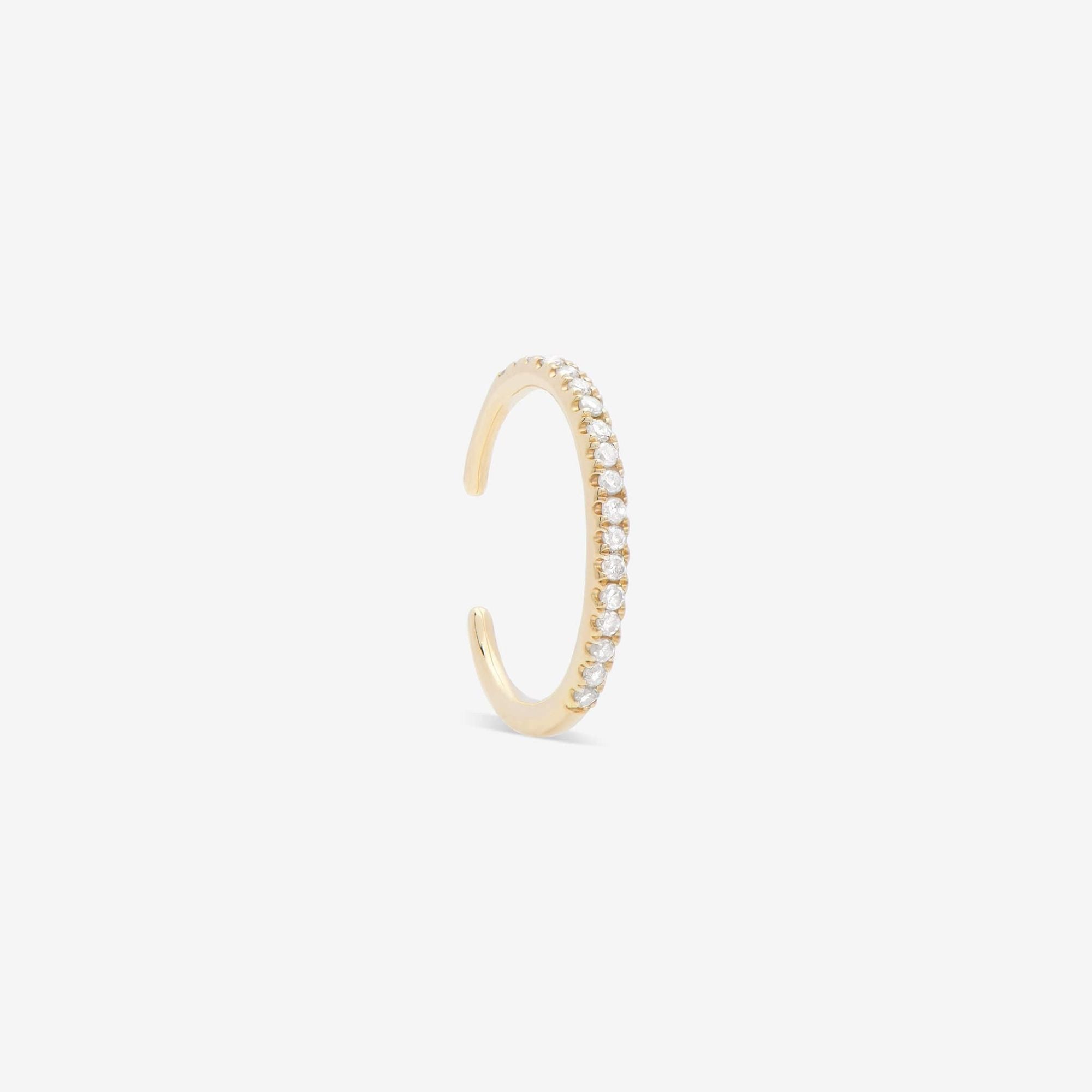 Juno 14k Gold Ear Cuff w. Diamonds