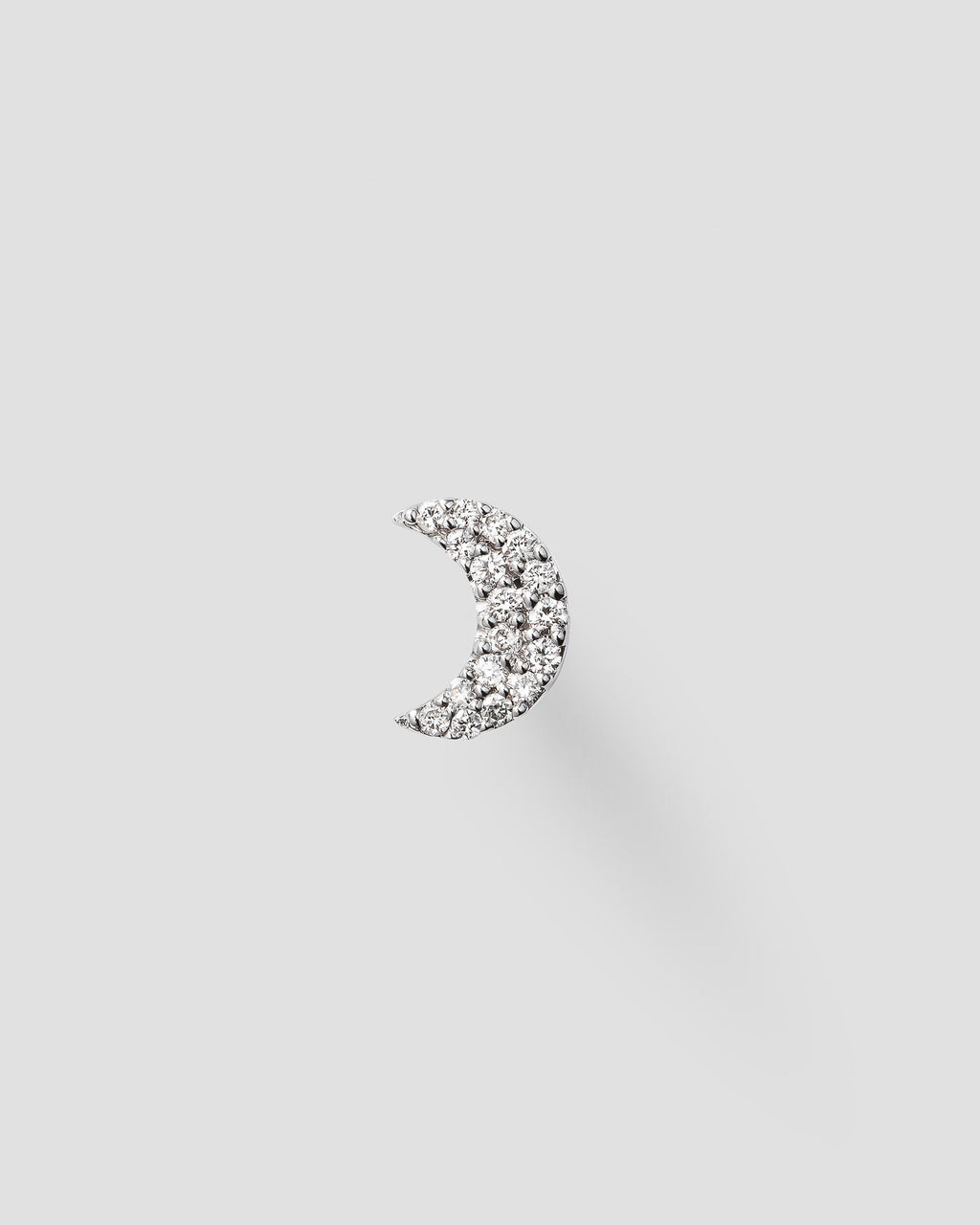 Luna Labret 14k Whitegold Ear Piercing w. Diamonds