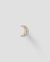 Luna Labret 14k Gold Ear Piercing w. Diamonds